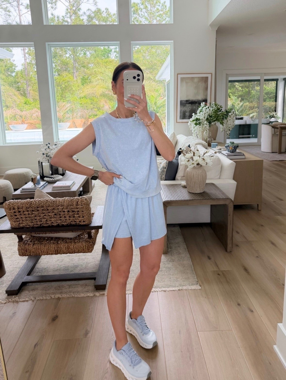 This set is so cute and easy, perfect for staying comfortable but still looking put together. Love this for errands, walks, or just an everyday casual look.

athleisure set, casual summer outfit, comfy cute outfit, everyday style, activewear look, easy outfit idea, sneakers outfit, annabrstyle

#LTKfitnessgoals #LTKootd #LTKActive