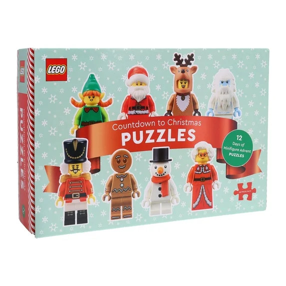 LEGO Countdown to Christmas Puzzles 12 Days of Minifigure Advent Puzzles | Walmart (US)