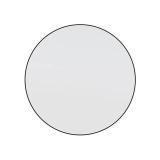 Glass Warehouse 36 in. W x 36 in. H Framed Round Bathroom Vanity Mirror in Black-MF-R-36-B - The ... | The Home Depot