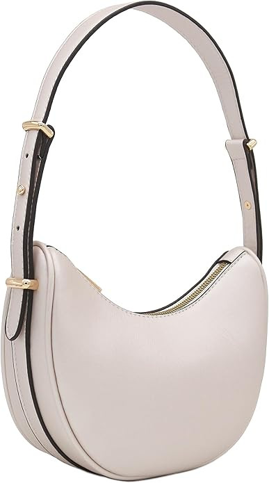 FashionPuzzle Small Crescent Smooth Faux Leather Underarm Shoulder Bag | Amazon (US)