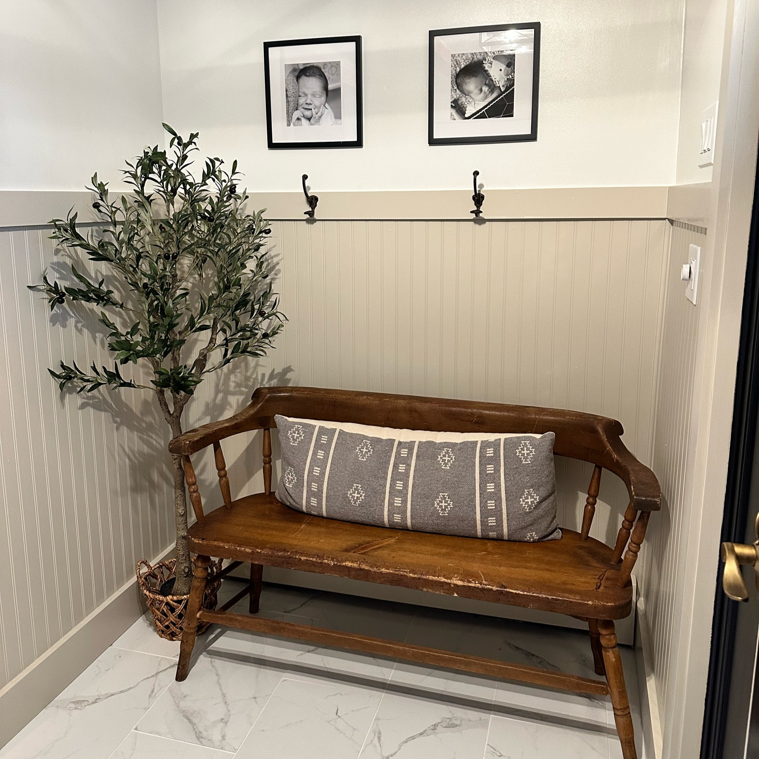 This olive tree is super affordable for 5ft! It’s so realistic looking, too! It comes in two pieces (which you’d never guess) and the branches are bendable, so you can easily move them however you’d like. I love real plants, but our entryway doesn’t get any good sunlight, so this was absolutely perfect! Fits right in with the real ones! 🪴

#LTKhome #LTKunder100