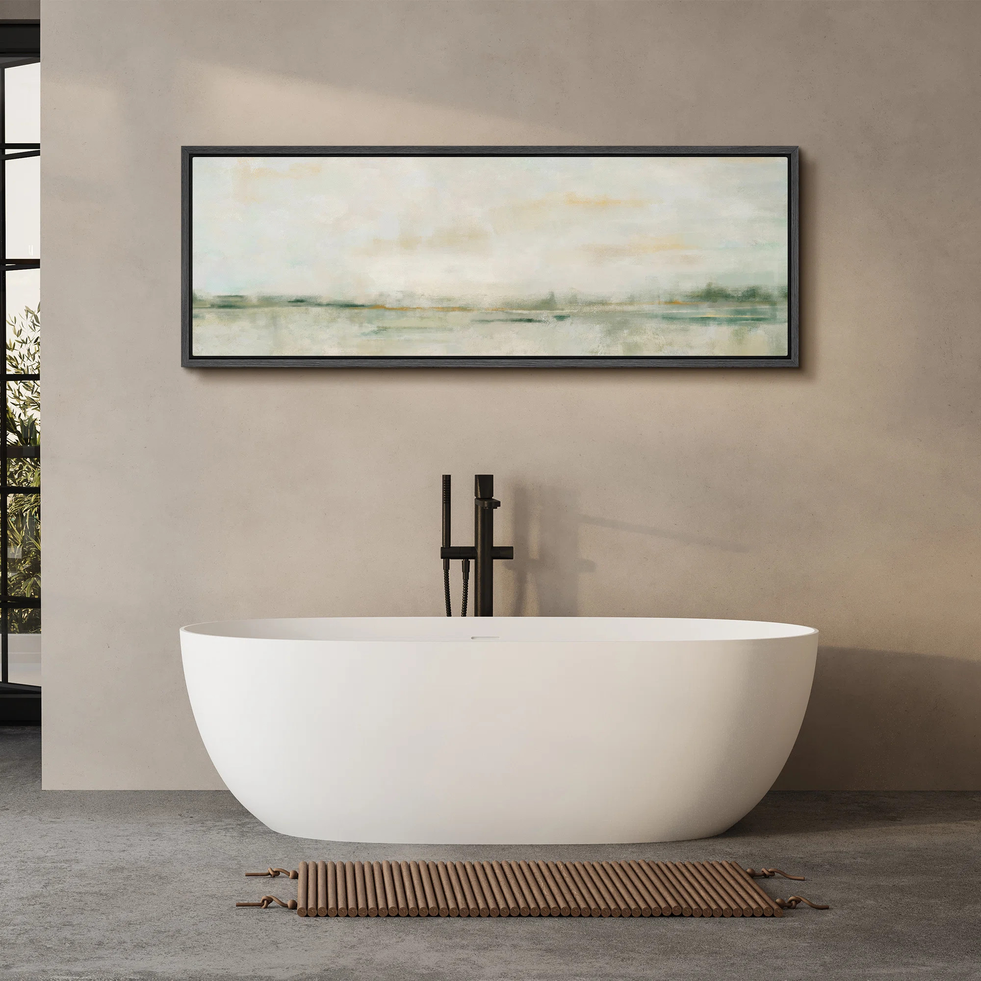 Minimal Landscape Subtle Abstract in Soft Tones Modern Art Extra Large Artwork Print Wall Art | Wayfair North America