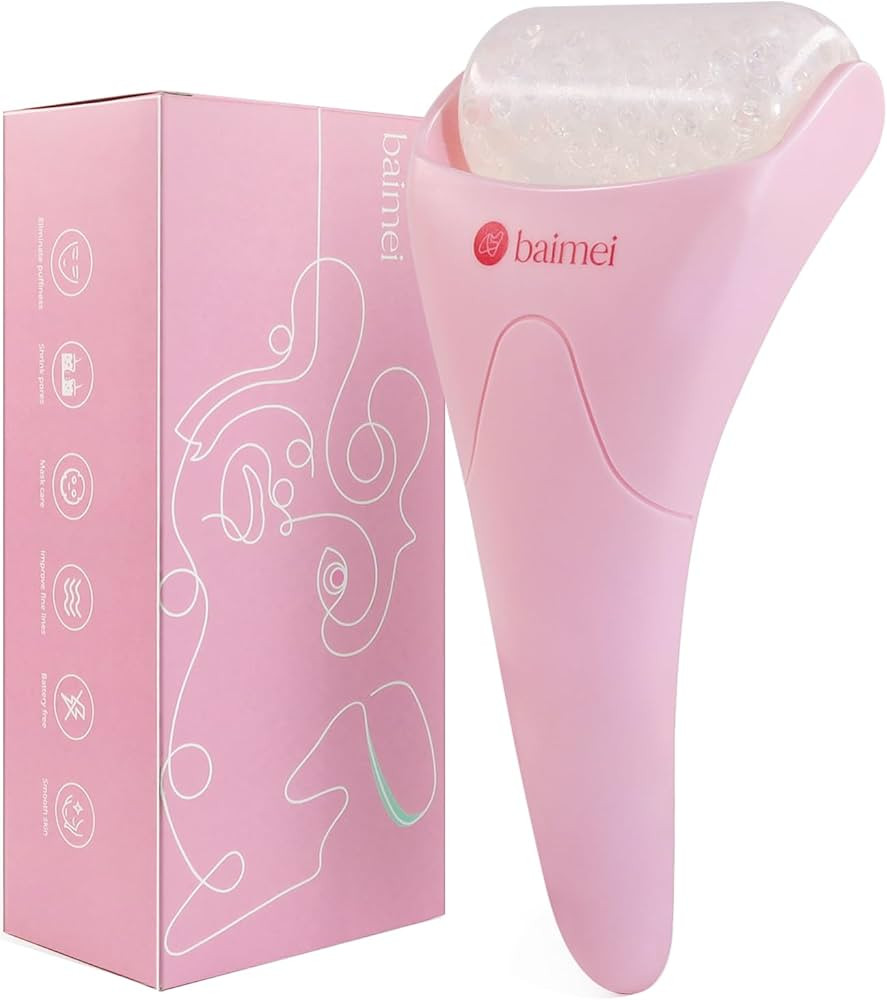 BAIMEI Ice Roller for Face and Eyes Reduces Puffiness Migraine Pain Relief, Ice Face Roller Helps... | Amazon (US)