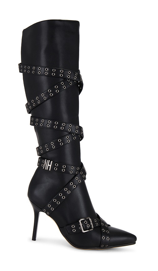 NIIHAI Nii Hai Strappy Boots in Black. Size 37. Also in 36. | Revolve Clothing (Global)