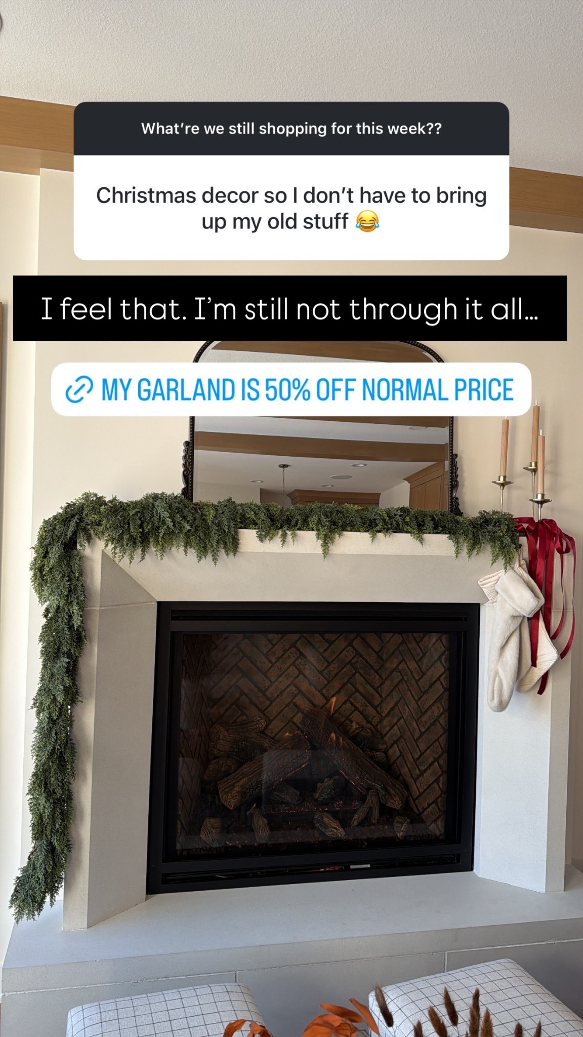 Christmas decor mantle 

#LTKGiftGuide #LTKCyberWeek #LTKHoliday