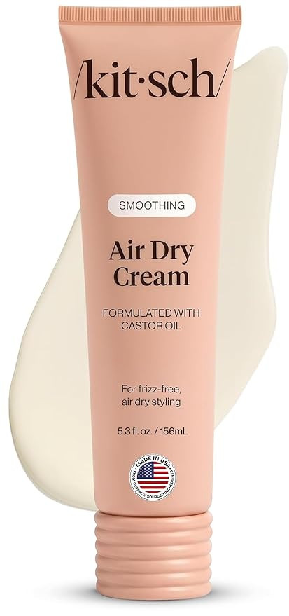 Kitsch Smoothing Air Dry Cream – With Castor Oil & Coconut Oil - 5.3 oz | Amazon (US)