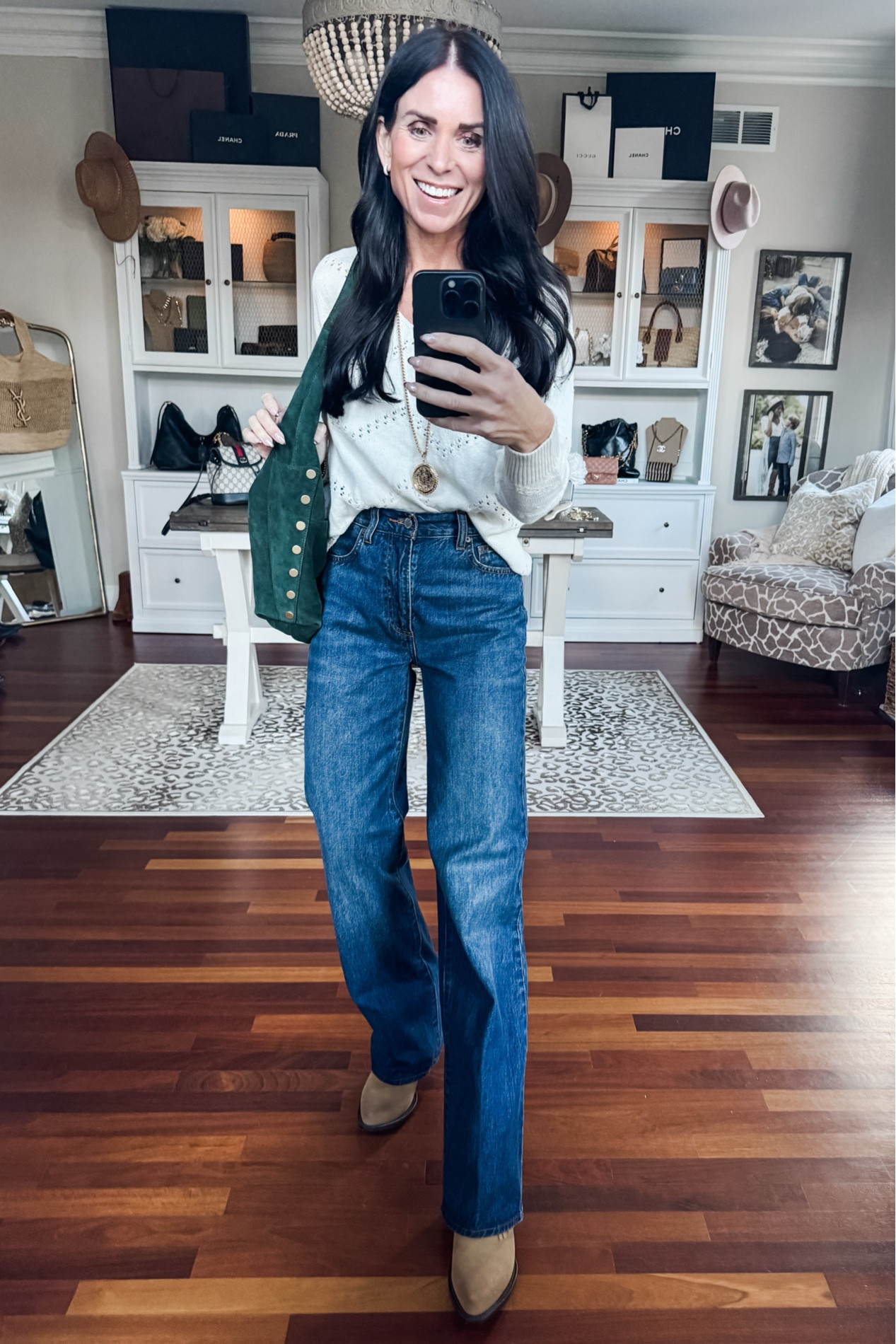 Obsessed with this suede bag
Small sweater
24 denim 

#LTKStyleTip #LTKGiftGuide #LTKHoliday