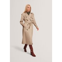 Ted Baker Cotton Rich Belted Trench Coat - 10 - Khaki, Khaki | Marks & Spencer IE