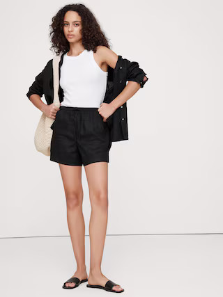Linen Pull-On Short | Banana Republic (US)