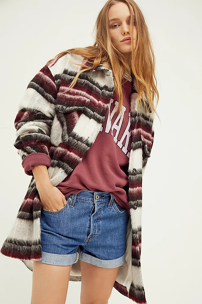 Vienna Brushed Wool Shirt Jacket | Free People (Global - UK&FR Excluded)