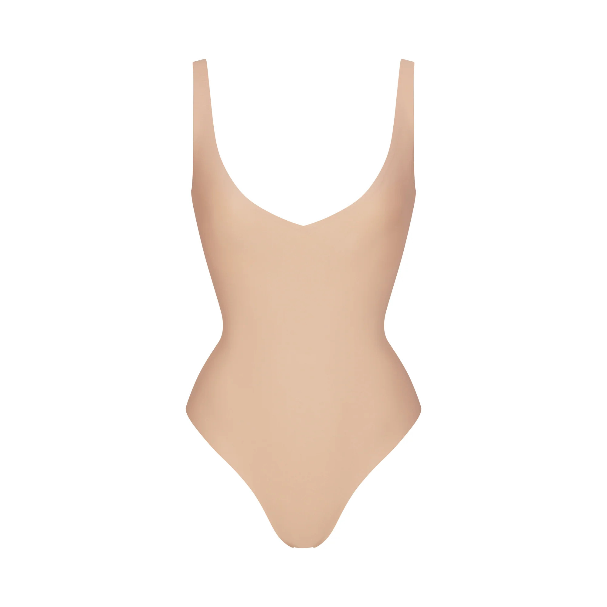 UNLINED PLUNGE THONG BODYSUIT | SKIMS (US)
