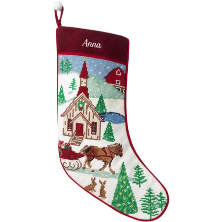 Needlepoint Personalized Christmas Stocking | Lands' End (US)