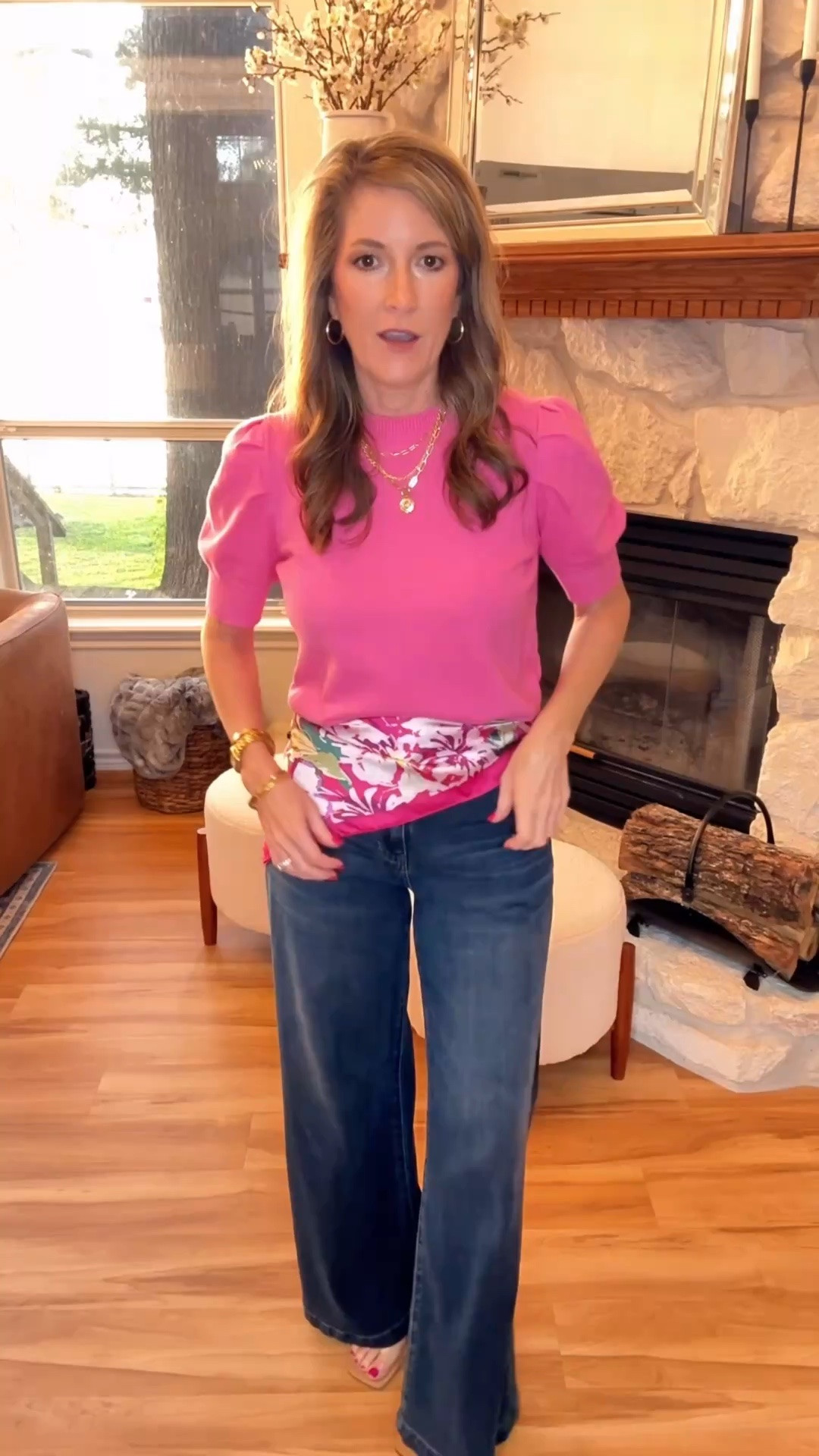 I love a good scarf moment 🤍 This little scarf belt instantly elevates even the simplest outfit.
This sweater is on sale for $19.99 today 🙌 and it’s such an easy spring look you’ll wear on repeat.

#LTKootd #LTKWorkwear #LTKOver40
