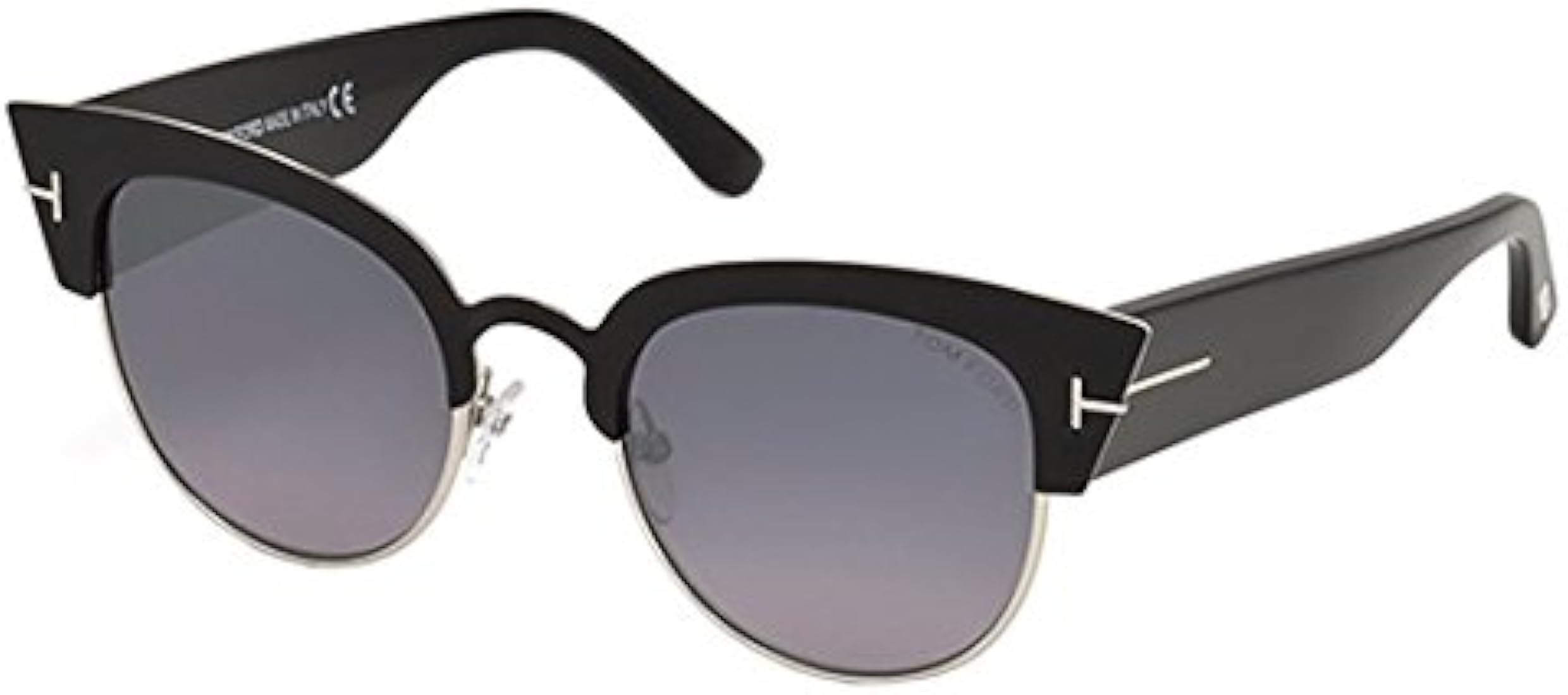 Tom Ford FT0607 05C Alexandra Retro Sunglasses Lens Category 3 Lens Mirro Black ,51mm | Amazon (US)