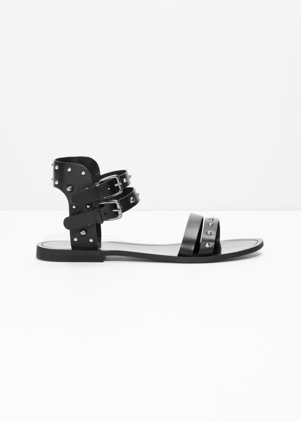 Studded Buckle Sandals - Black | & Other Stories (EU + UK)