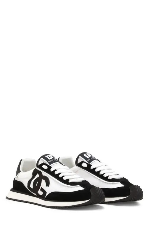 Dolce&Gabbana DG Cushion Sneaker in 8I050 Black/White at Nordstrom, Size 13Us | Nordstrom