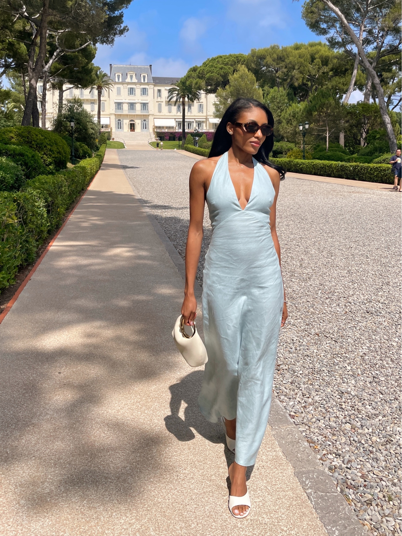 The perfect light blue dress for summer in the south of france. 

#LTKstyletip