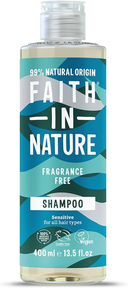 Faith In Nature Natural Fragrance Free Shampoo, Sensitive, Vegan & Cruelty Free, No SLS or Parabe... | Amazon (UK)