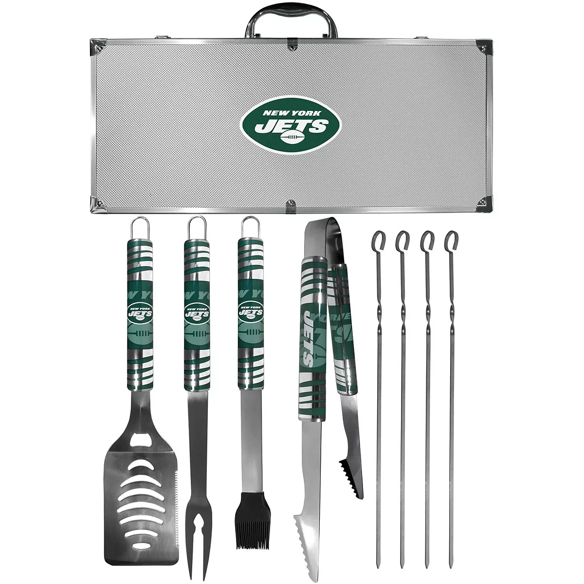 New York Jets Tailgater 8-Piece BBQ Grill Set | Kohl's