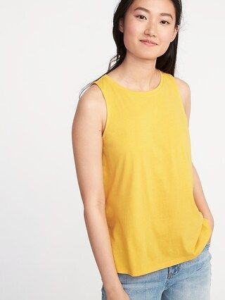 Old Navy Womens Relaxed Hi-Lo Tank For Women Mustard Size L | Old Navy US