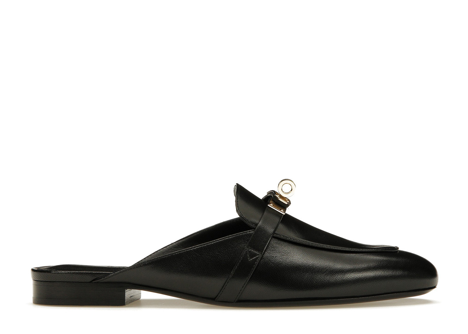 Women's Hermes Oz Mule Goatskin Leather Sneakers in Noir | StockX