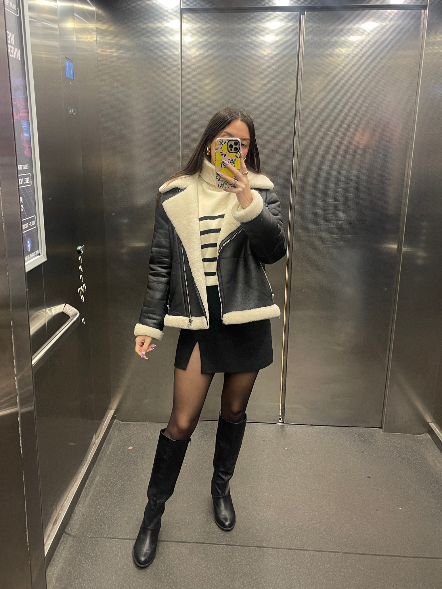 Cosy outfit of the day 🖤 Aviator and knee high boots weather 

#LTKeurope #LTKshoecrush #LTKSeasonal