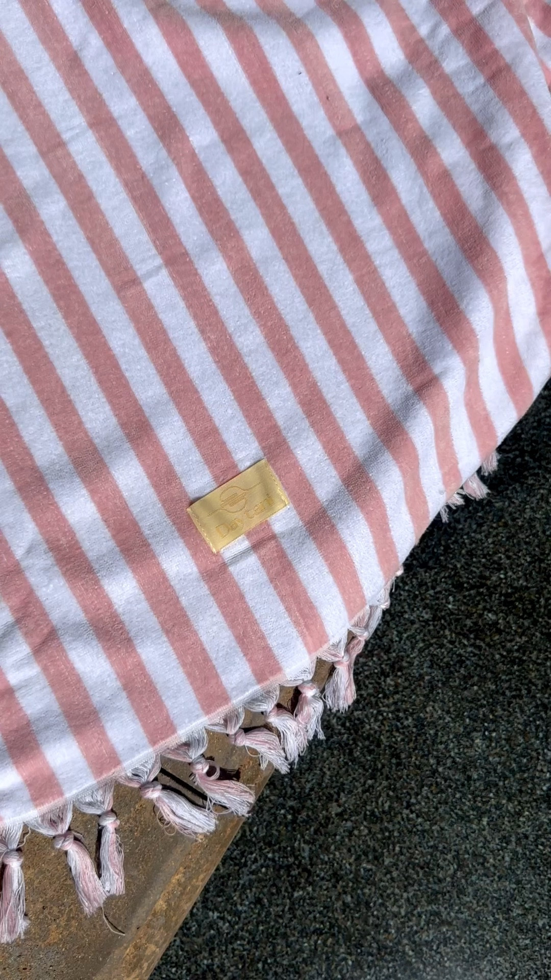 Add this Daytani beach blanket to cart! So cute, love the fringe detail & the easy carrying strap! Perfect for Summertime ☀️ Thank you Daytani for the adorable blanket! #gifted 

#LTKTravel #LTKstorytime #LTKSeasonal