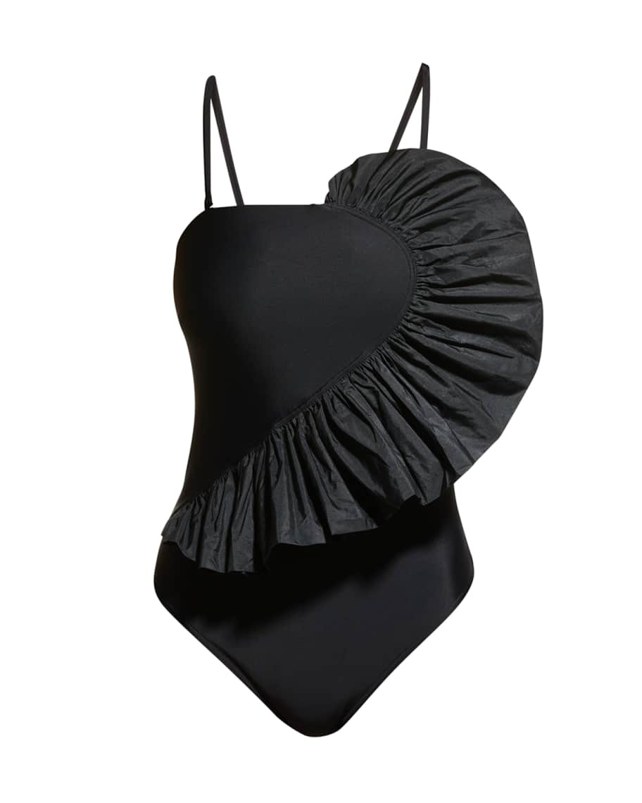 Tanya Taylor Sarita Strapless One-Piece Swimsuit | Neiman Marcus
