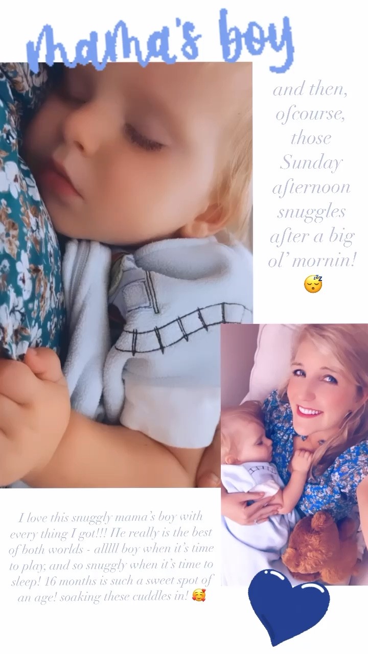 and then, ofcourse, those Sunday afternoon snuggles after a big ol’ mornin! 👼🏼😴🤍I love this snuggly mama’s boy with every thing I got!!! He really is the best of both worlds - alllll boy when it’s time to play, and so snuggly when it’s time to sleep! 16 months is such a sweet spot of an age! soaking these cuddles in! 🥰🥹🫶🏽

#LTKfamily #LTKhome #LTKbaby