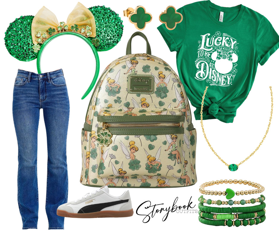Feeling extra lucky with a little pixie dust on my side 💚
This look is perfect for St. Patrick’s season at Disney — comfy, cute, and full of magic! 

 #LTKTravel