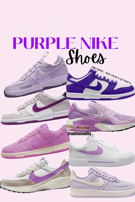 Purple ‘Nike Shoes !!! 

#LTKshoecrush #LTKworkwear #LTKfitness