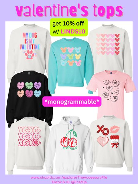 ⭐️⭐️⭐️USE CODE 𝐋𝐈𝐍𝐃𝐒𝟏𝟎 TO SAVE 10% at CHECKOUT!⭐️⭐️⭐️

Valentine’s Day sweatshirts, Valentine’s Day monogrammed tees, Valentine’s Day outfits and looks #blushpink #winterlooks #winteroutfits #winterstyle #winterfashion #wintertrends #shacket #jacket #sale #under50 #under100 #under40 #workwear #ootd #bohochic #bohodecor #bohofashion #bohemian #contemporarystyle #modern #bohohome #modernhome #homedecor #amazonfinds #nordstrom #bestofbeauty #beautymusthaves #beautyfavorites #goldjewelry #stackingrings #toryburch #comfystyle #easyfashion #vacationstyle #goldrings #goldnecklaces #fallinspo #lipliner #lipplumper #lipstick #lipgloss #makeup #blazers #primeday #StyleYouCanTrust #giftguide #LTKRefresh #LTKSale #springoutfits #fallfavorites #LTKbacktoschool #fallfashion #vacationdresses #resortfashion #summerfashion #summerstyle #rustichomedecor #liketkit #highheels #Itkhome #Itkgifts #Itkgiftguides #springtops #summertops #Itksalealert #LTKRefresh #fedorahats #bodycondresses #sweaterdresses #bodysuits #miniskirts #midiskirts #longskirts #minidresses #mididresses #shortskirts #shortdresses #maxiskirts #maxidresses #watches #backpacks #camis #croppedcamis #croppedtops #highwaistedshorts #goldjewelry #stackingrings #toryburch #comfystyle #easyfashion #vacationstyle #goldrings #goldnecklaces #fallinspo #lipliner #lipplumper #lipstick #lipgloss #makeup #blazers #highwaistedskirts #momjeans #momshorts #capris #overalls #overallshorts #distressesshorts #distressedjeans #newyearseveoutfits #whiteshorts #contemporary #leggings #blackleggings #bralettes #lacebralettes #clutches #crossbodybags #competition #beachbag #halloweendecor #totebag #luggage #carryon #blazers #airpodcase #iphonecase #hairaccessories #fragrance #candles #perfume #jewelry #earrings #studearrings #hoopearrings #simplestyle #aestheticstyle #designerdupes #luxurystyle #bohofall #strawbags #strawhats #kitchenfinds #amazonfavorites #bohodecor #aesthetics 

#LTKFind #LTKSeasonal #LTKstyletip