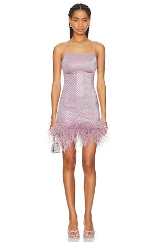 Oseree Disco Plumage Mini Dress in Lilac from Revolve.com | Revolve Clothing (Global)