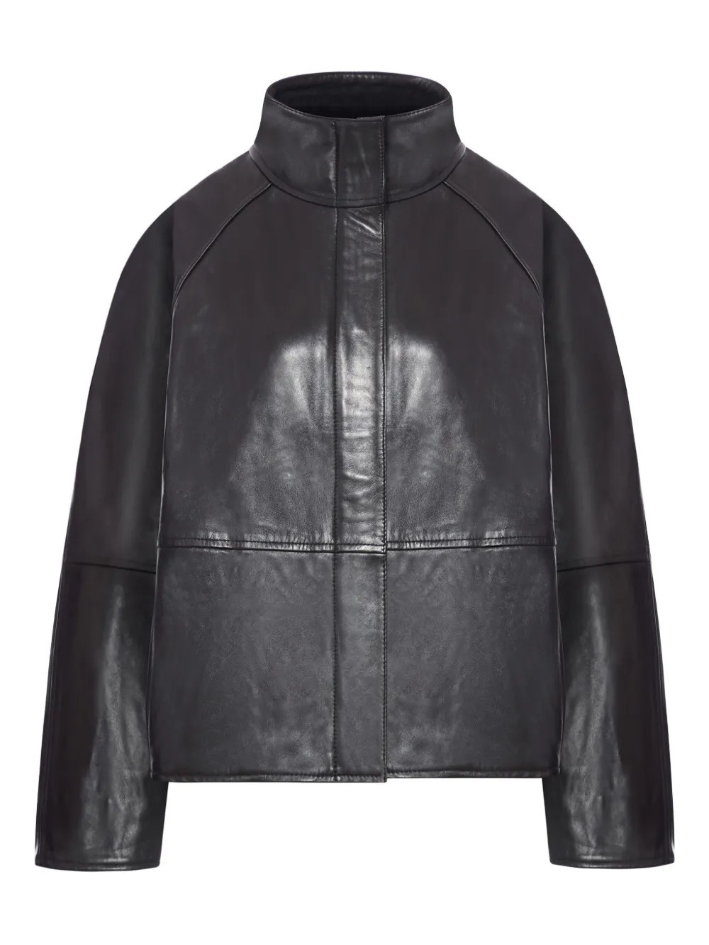 Soeur Gamma high-neck leather jacket - Black | Farfetch Global