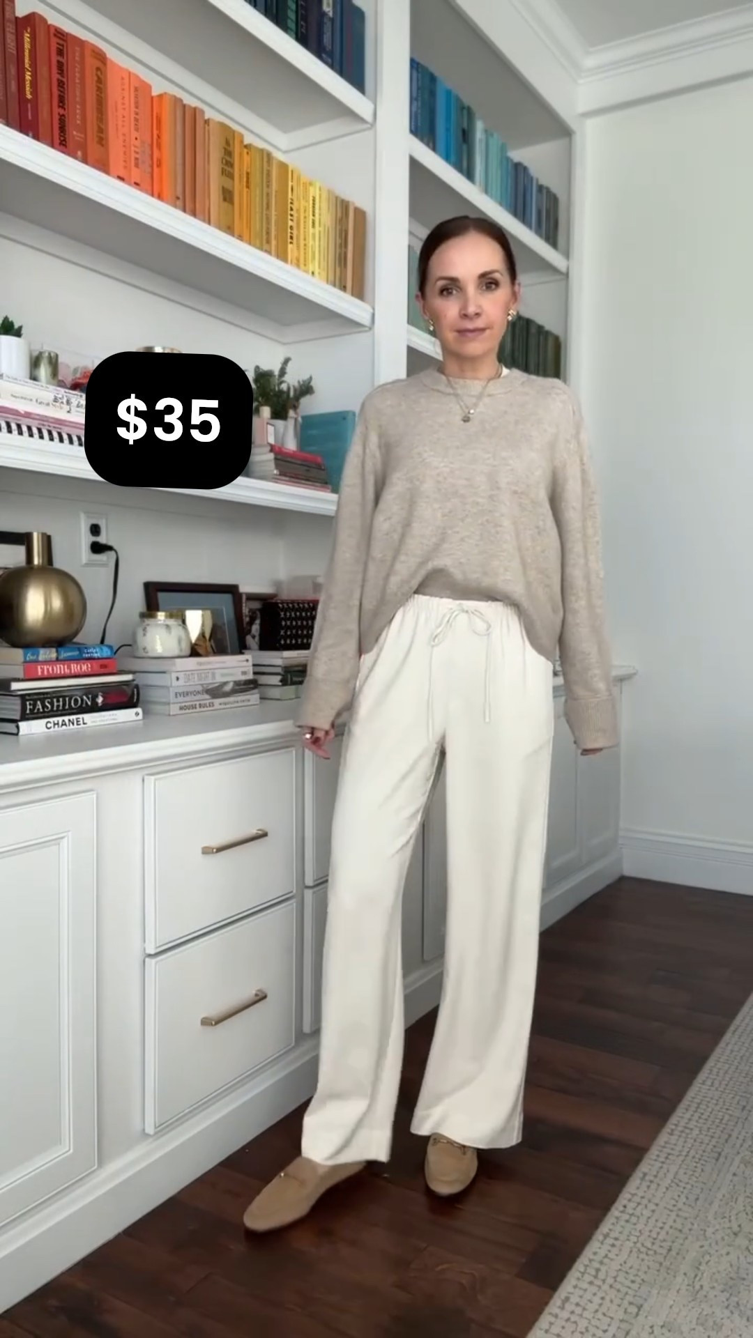 @target pants styled with @abercrombie sweater 
@nordstrom loafers 

#LTKootd