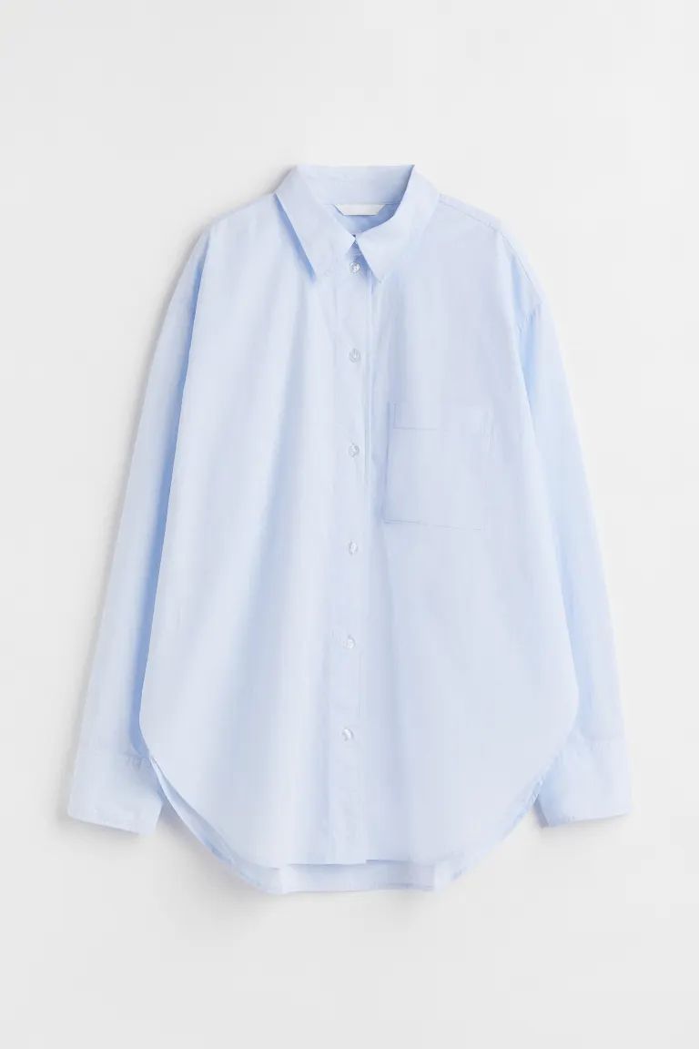 Oversized Cotton Shirt | H&M (US + CA)