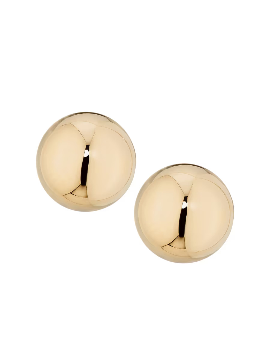 14K Gold Ball Stud Earrings | Saks Fifth Avenue