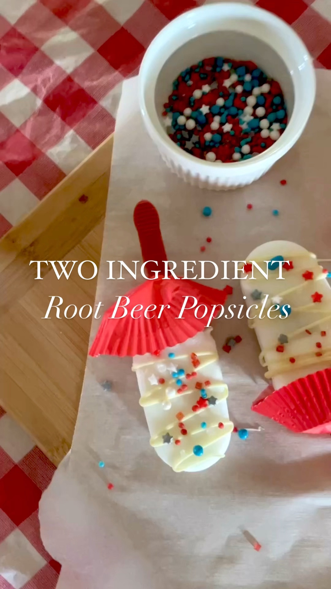 2 ingredient root beer float popsicles 