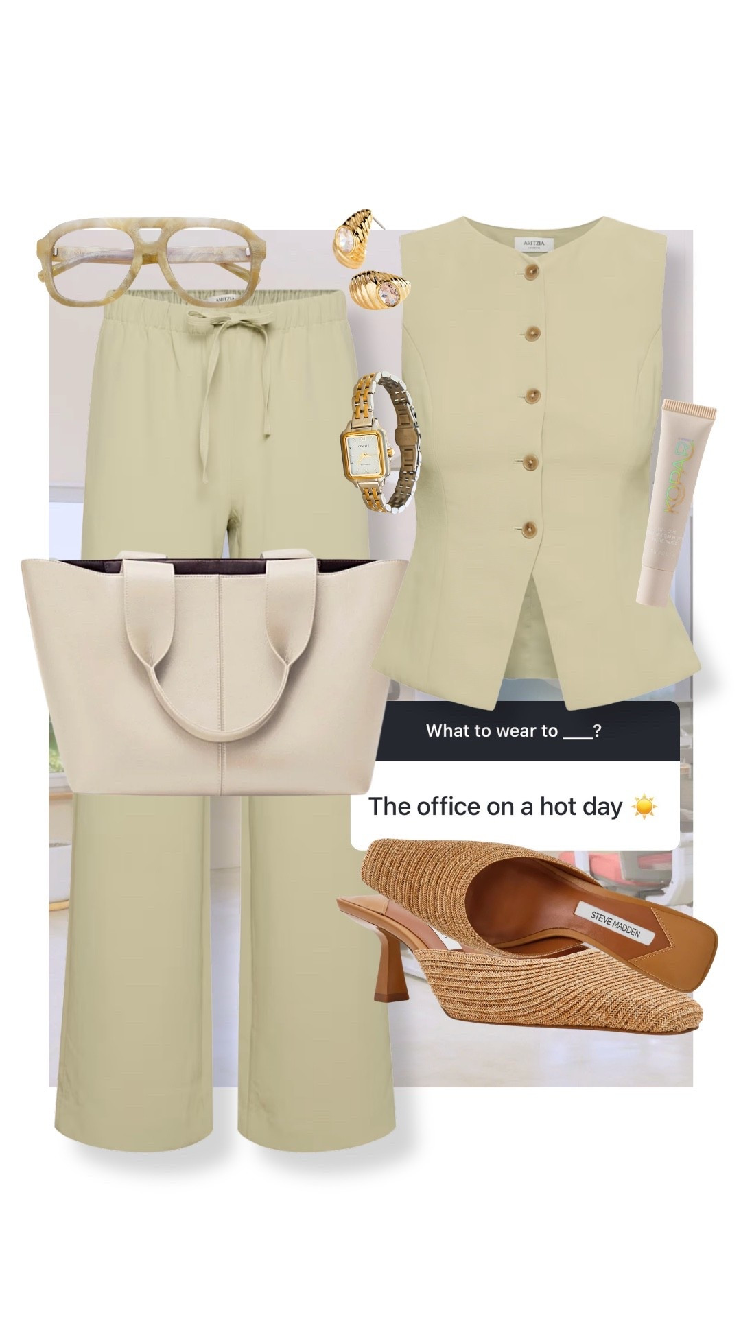 What to wear to the office on a hot day! #kathleenpost