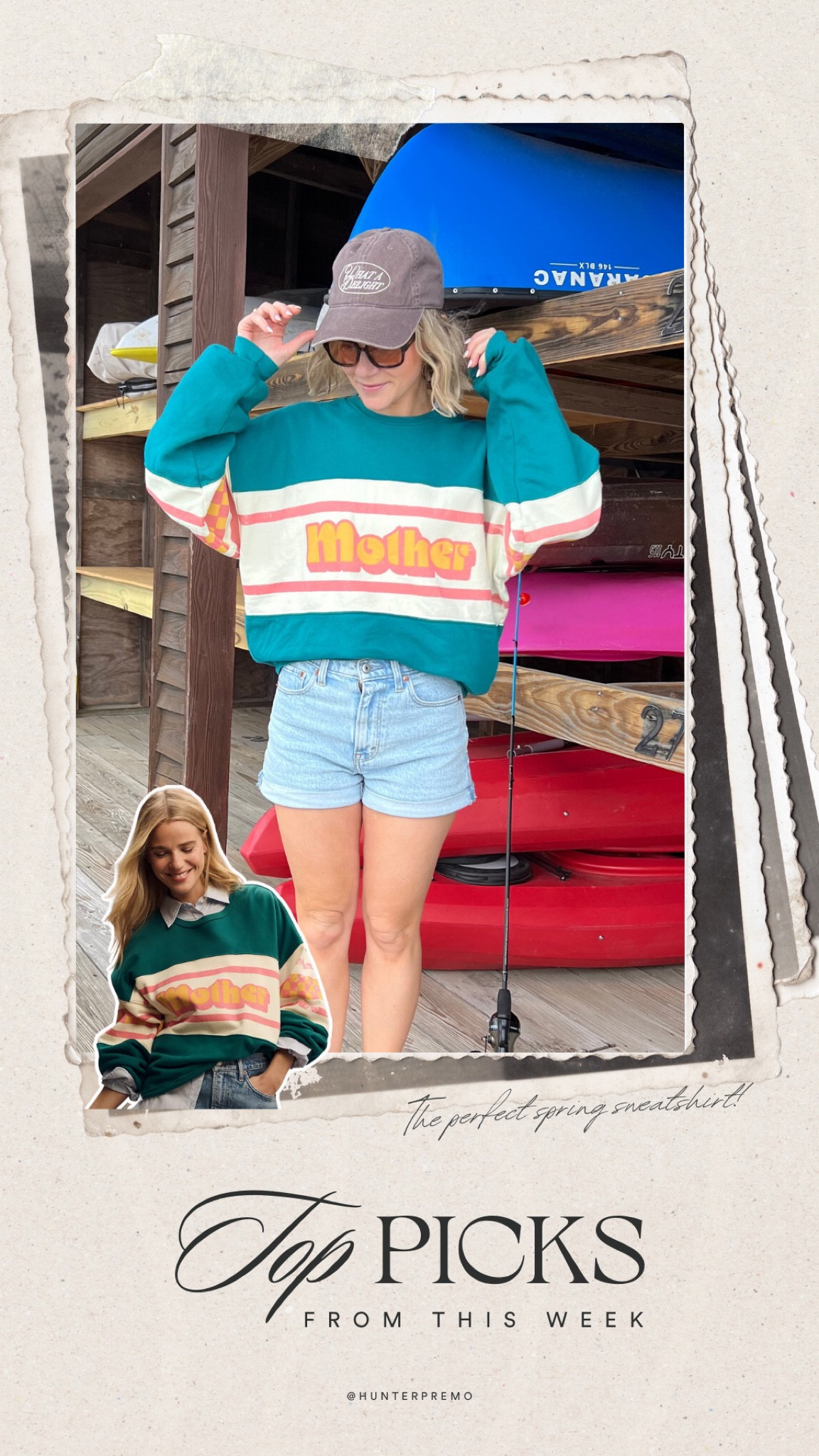 Top Picks this week! The comfiest sweatshirt for those cooler days! Spring outfit, vacation outfit, everyday sweatshirt 

#LTKstyletip #LTKSeasonal