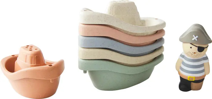 Pirate Stacking Boat Bath Toy Set | Nordstrom