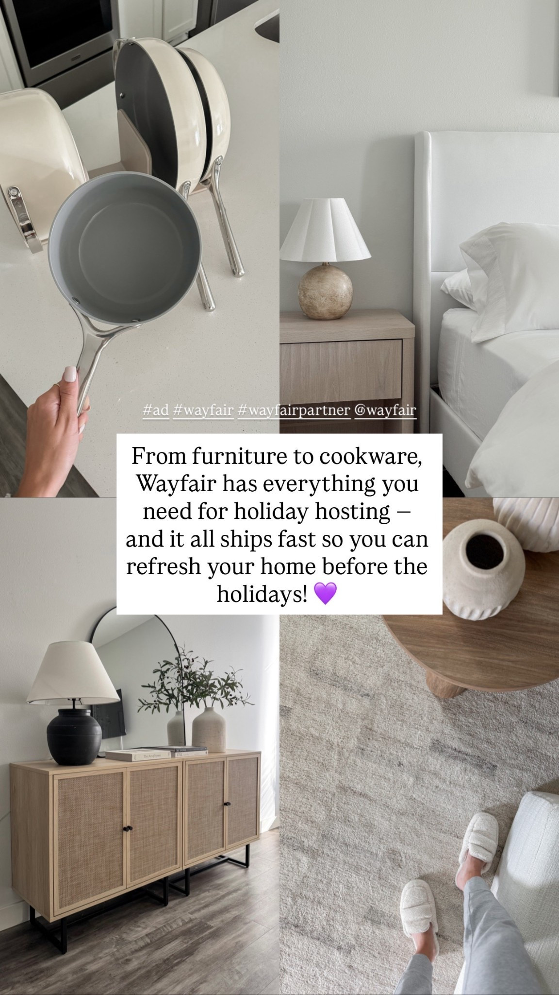 From furniture to cookware, @Wayfair has everything you need for holiday hosting — and it all ships fast so you can refresh your home before the holidays! 💜

#ad #wayfair #wayfairpartner

#LTKHoliday #LTKHome #LTKSaleAlert