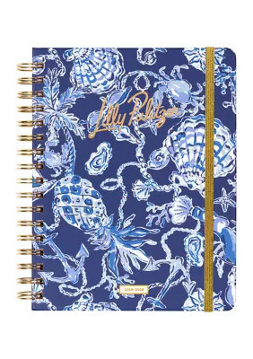Lilly Pulitzer Large 17 Month Agenda, Sapphire Pool Barefoot Beachcomber, Navy Blue | Belk