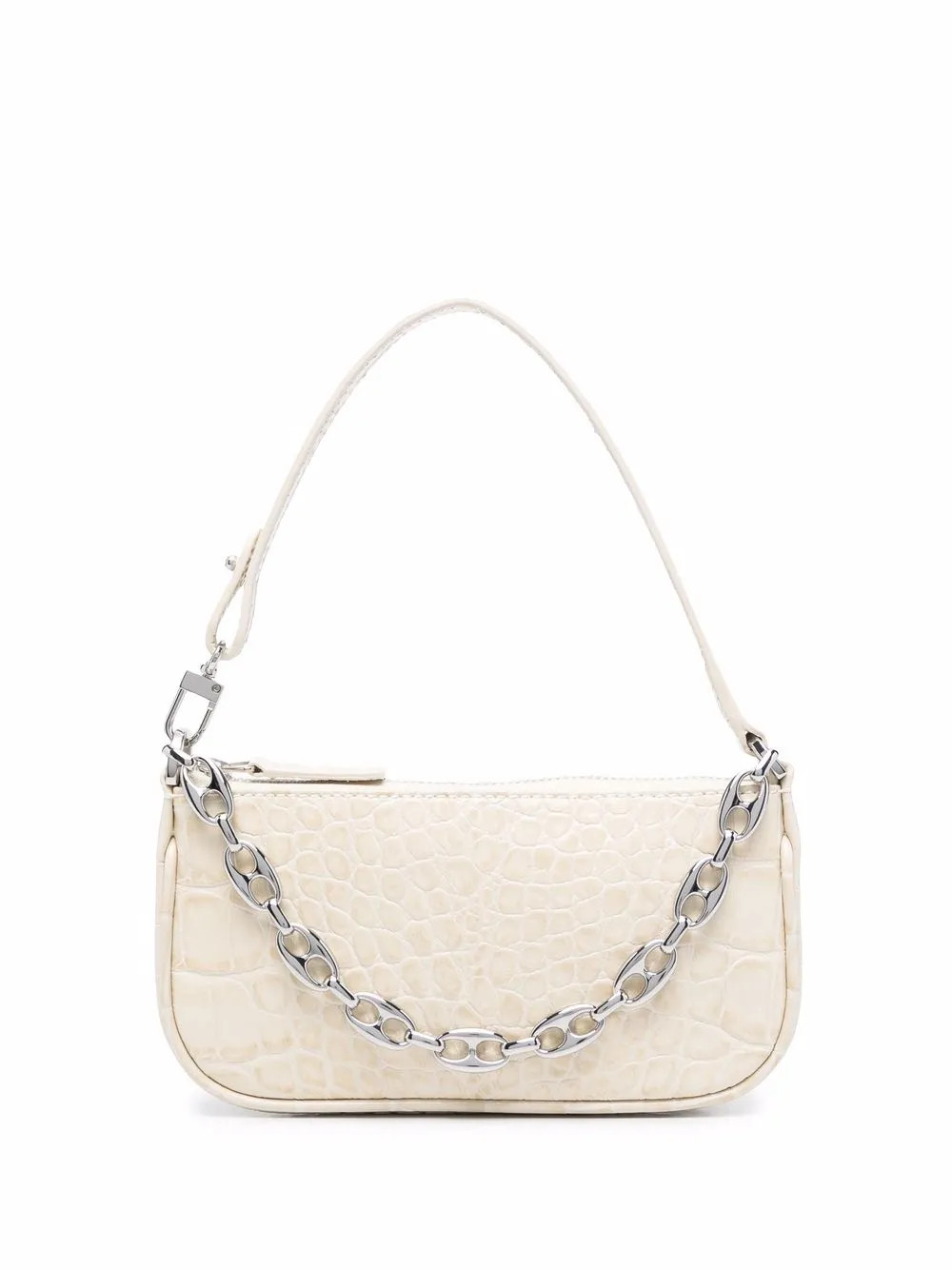 BY FAR Mini Rachel crocodile-effect Shoulder Bag - Farfetch | Farfetch Global