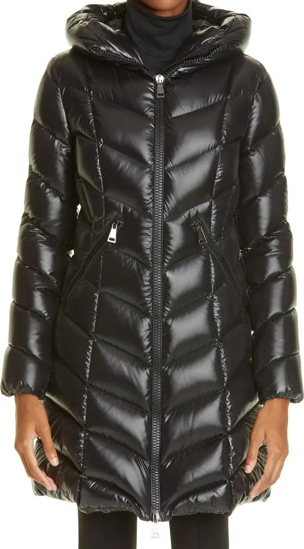 Marus Quilted 750 Fill Power Down Hooded Puffer Coat | Nordstrom