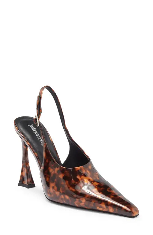 Jeffrey Campbell Creativity Slingback Pump in Tortoise at Nordstrom, Size 7.5 | Nordstrom