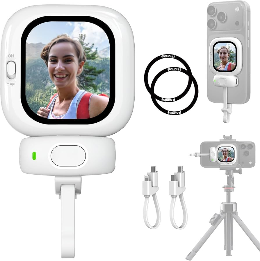 Vlogmate Mini Phone Vlog Selfie Monitor Screen, Phone Holder Clip Mount for Rear Camera Selfies/V... | Amazon (US)