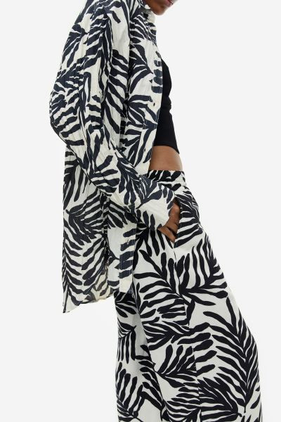 Pantalón sin cierre en mezcla de lino | H&M (FR, IT, ES, PT, BE)