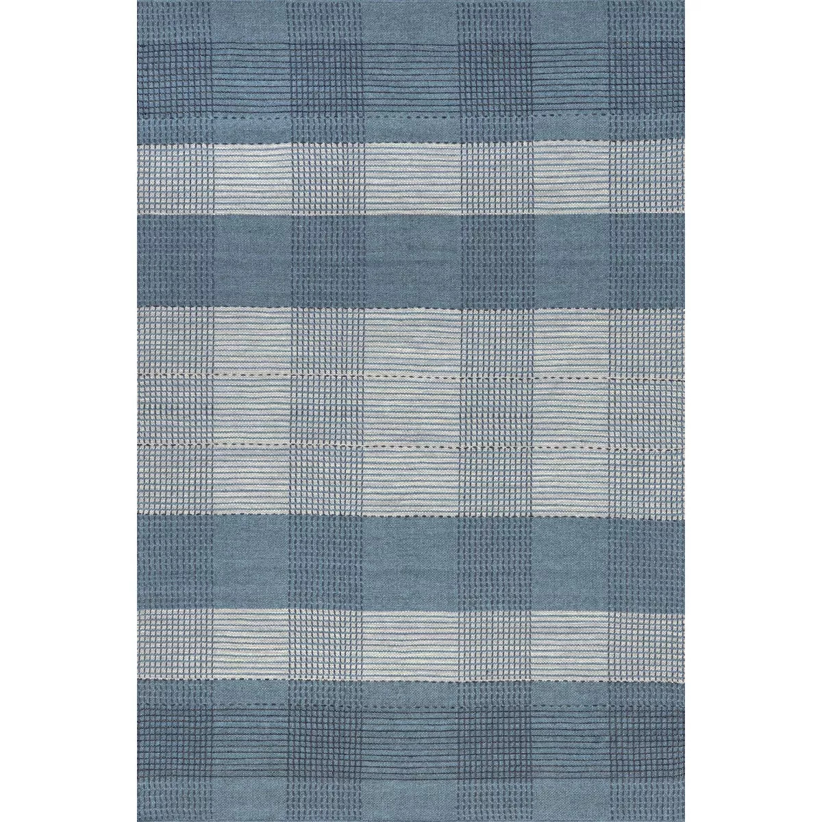 Nuloom Oregon Plaid Wool Area Rug, 5' x 8', Blue | Target