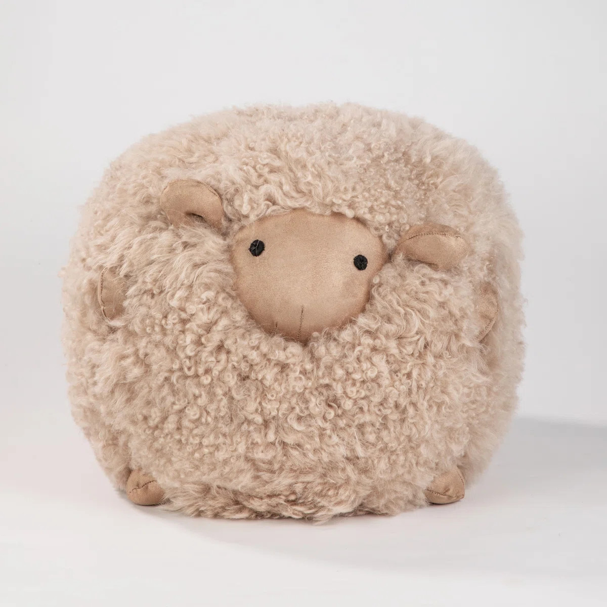 Studio 16, Toronto - Mongolian Wool Sheep Ball 13.75 in. Round Decorative Pillow - Soft, Plush Ac... | Wayfair North America